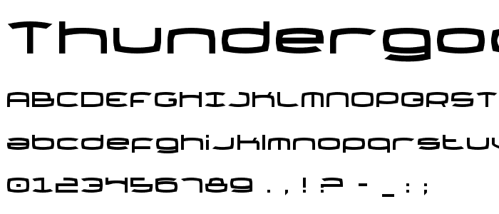 Thundergod font