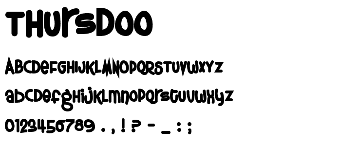 Thursdoo font
