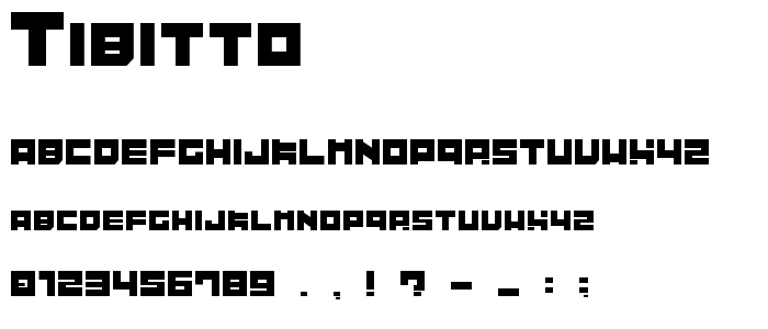 Tibitto font