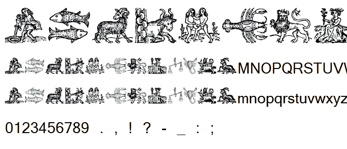 Tierkreis3 font