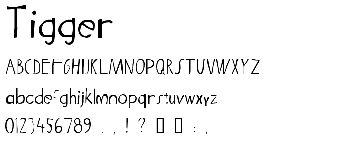 Tigger font