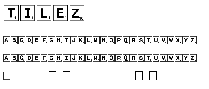 Tilez font