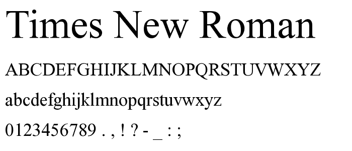 Resultado de imagem para times new roman