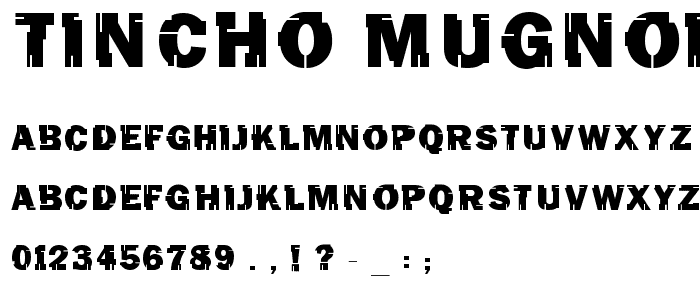 Tincho_Mugnolo font