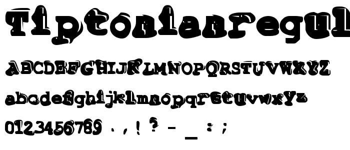 TiptonianRegular font