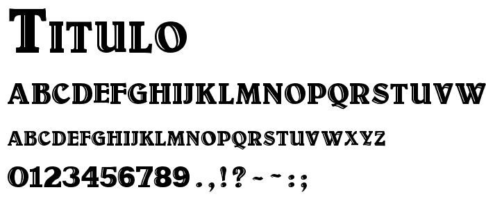 Titulo font