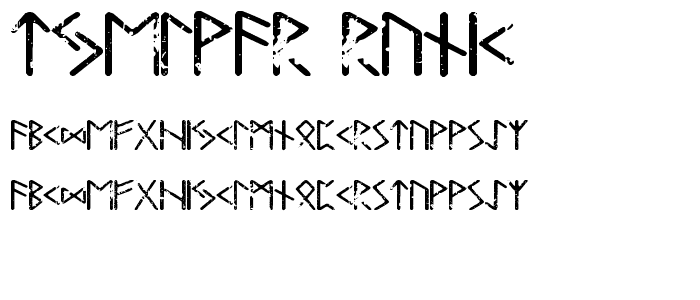 Tjelvar Runic font