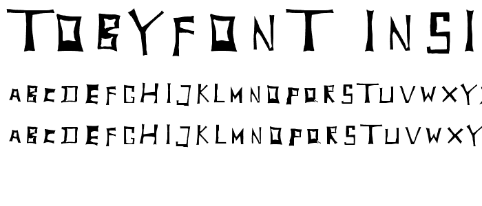 TobyFont-Inside font