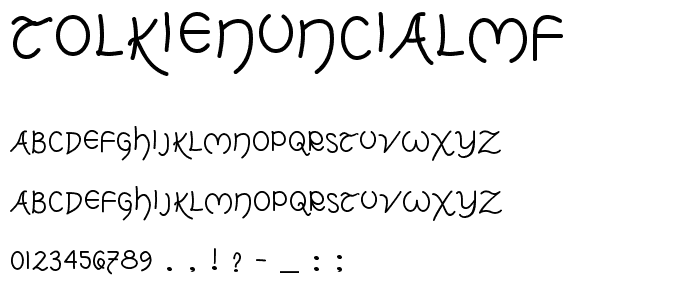TolkienUncialMF font