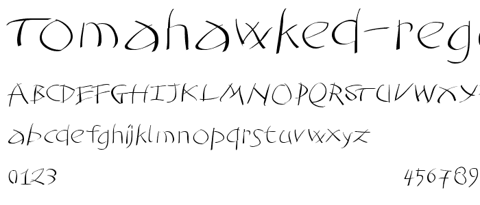 Tomahawked-Regular font