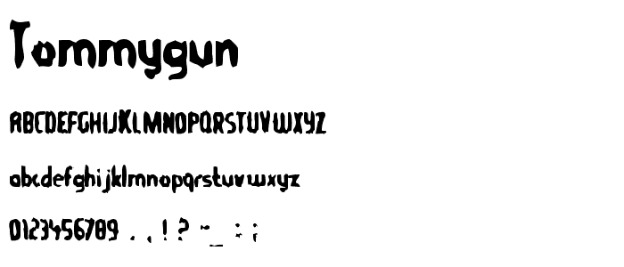 TommyGun font