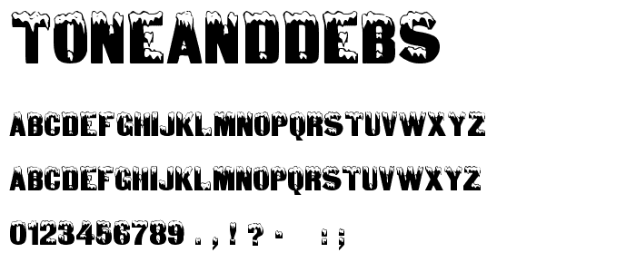 ToneAndDebs font