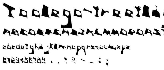 Toolego FreeFlight font