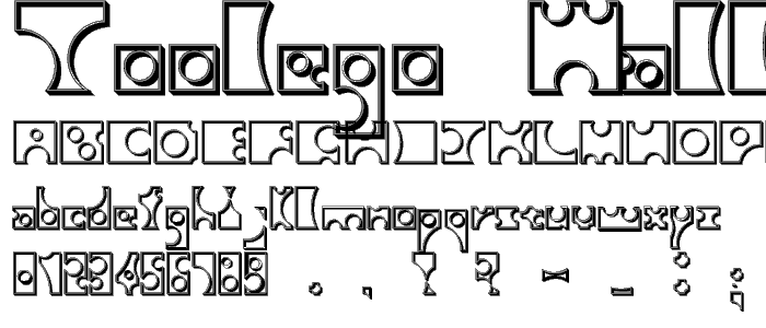 Toolego Walled font