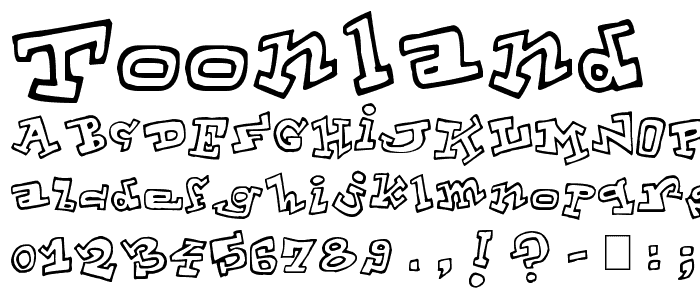 ToonLand font