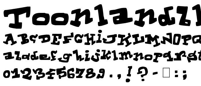 ToonLandBlack font