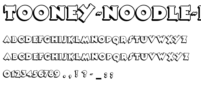 Tooney Noodle NF font