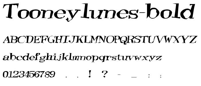 TooneyLunes Bold font