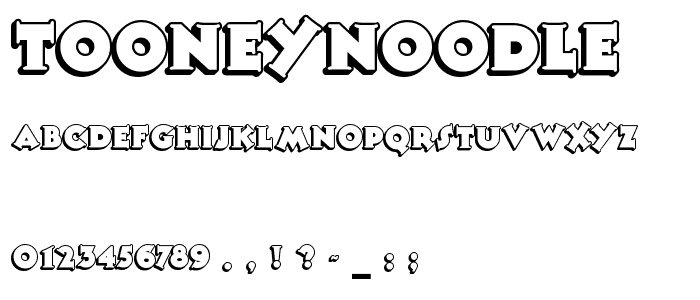 TooneyNoodle font