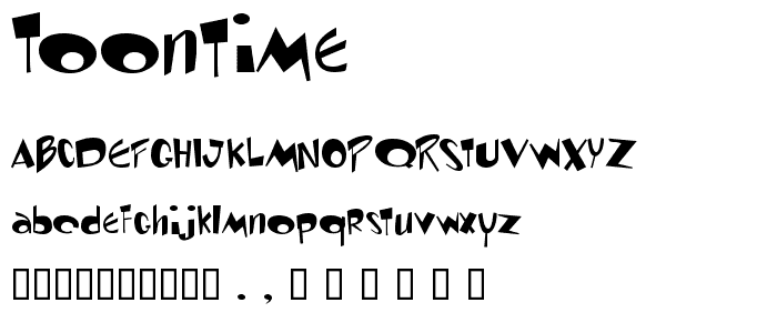 Toontime font