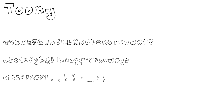 Toony font