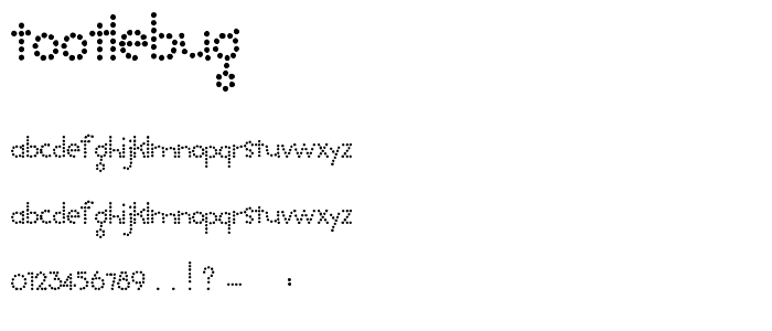 Tootlebug font