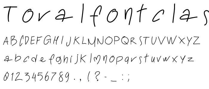 ToralfontClassic font