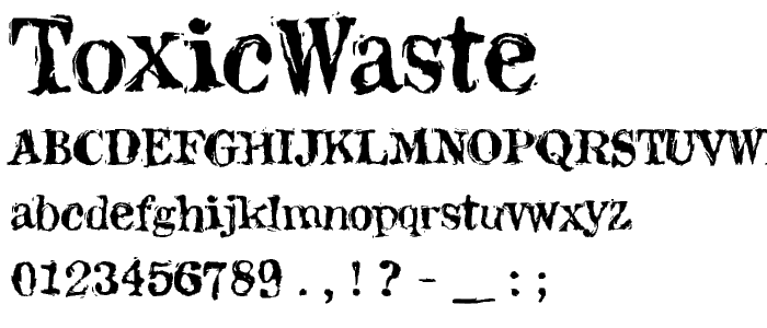ToxicWaste font