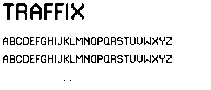 Traffix font