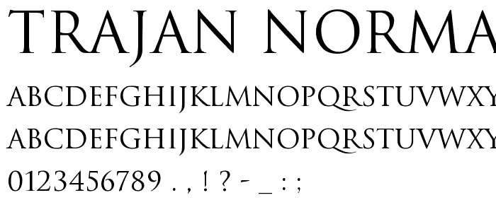 Trajan-Normal font