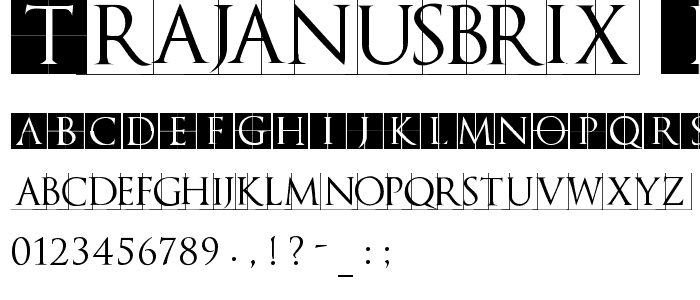TrajanusBriX-Invers font
