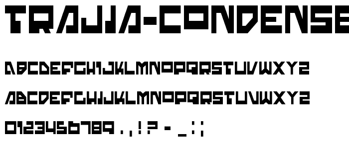 Trajia Condensed police