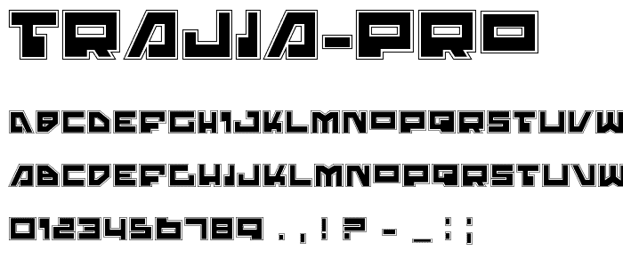 Trajia Pro font