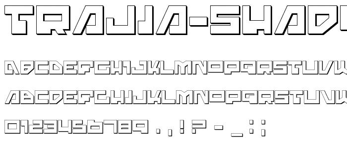 Trajia Shadow font