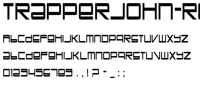 TrapperJohn Regular font