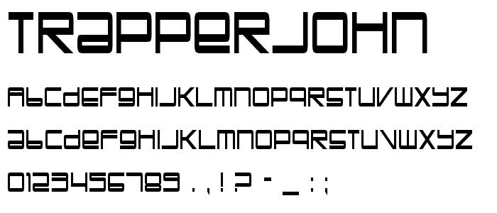 TrapperJohn font