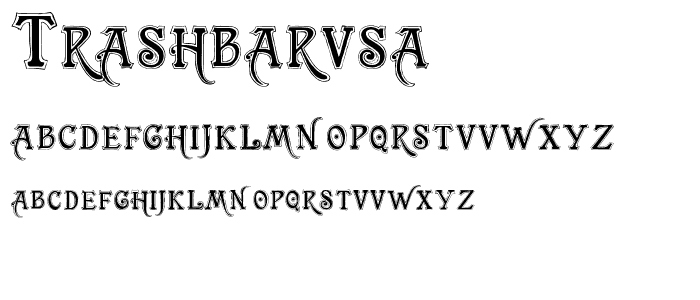 TrashBarusa font