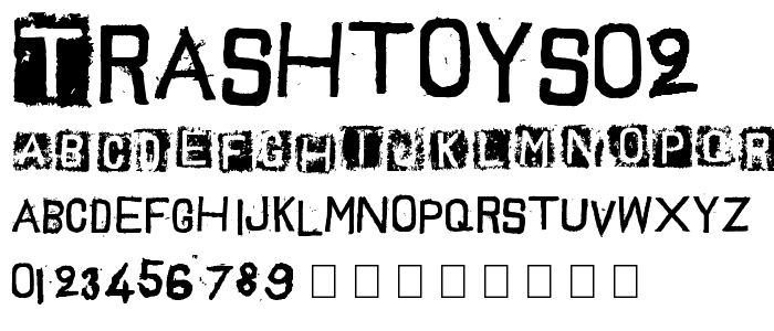 TrashToys02 font