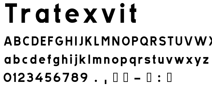 TratexVit font