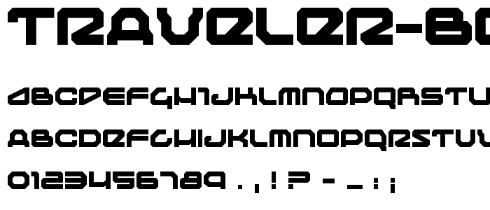 Traveler Bold font