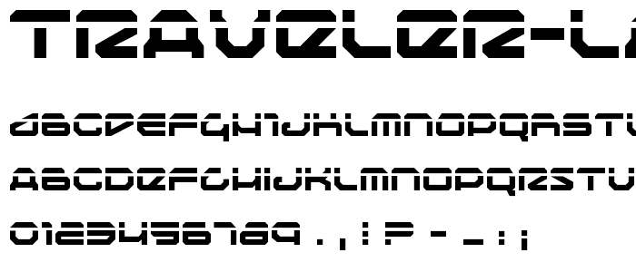 Traveler Laser font