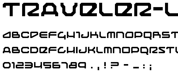 Traveler Light font