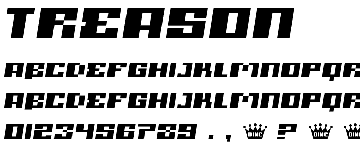 Treason font