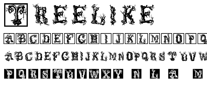 TreeLike font
