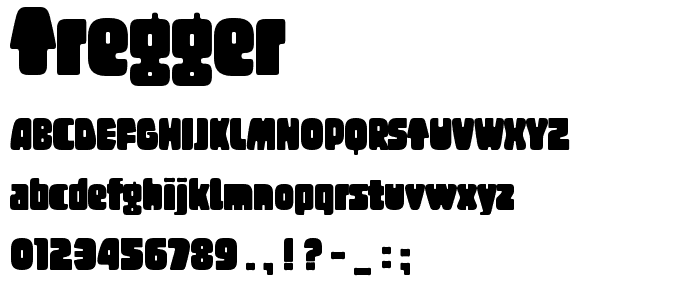 Tregger font