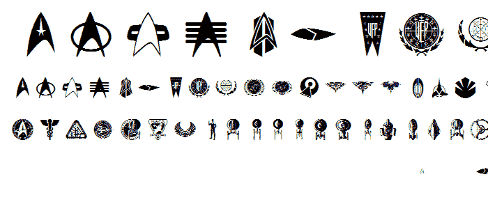 Trek Signs font