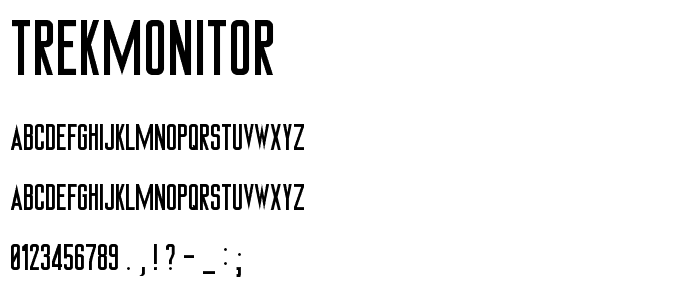 TrekMonitor font