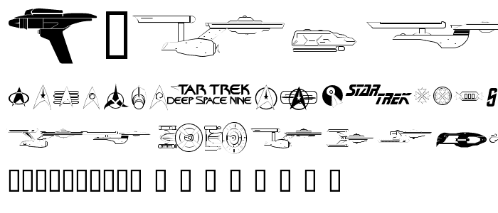 Trekbats font