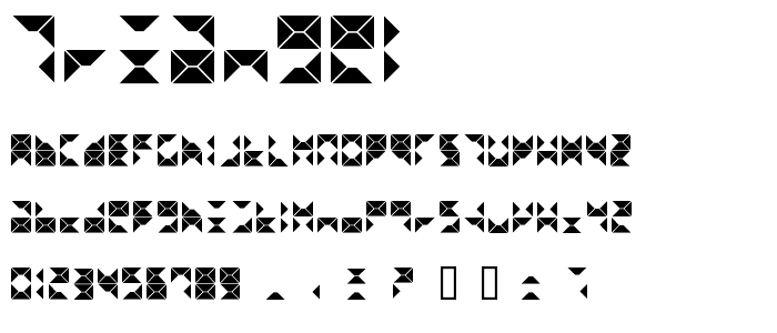 Triangel font