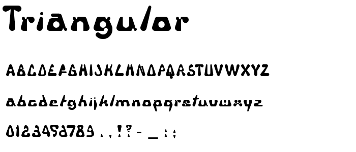 Triangulor font